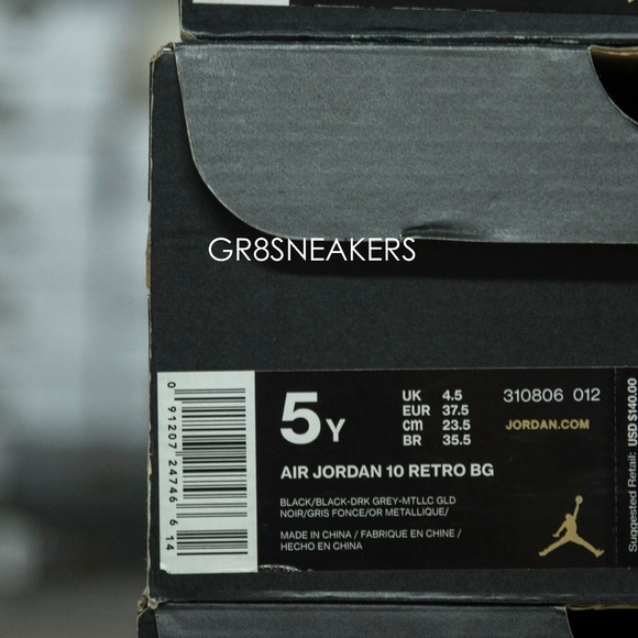 AIR JORDAN RETRO 10 BG NEW YORK CITY - Picture 7 of 8